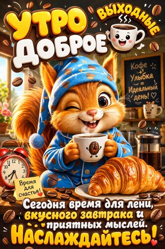 Открытка Утро доброе