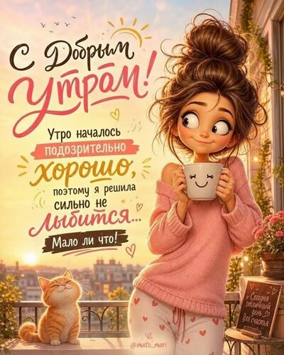 Открытка С добрым утром