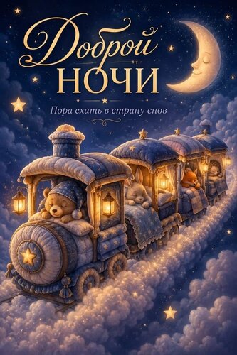 Открытка Доброй ночи