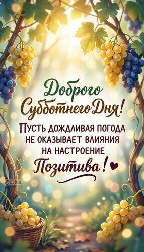 Открытка Доброго субботнего дня