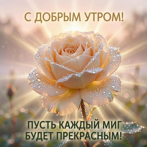 Открытка С добрым утром! Пусть каждый миг будет прекрасным!