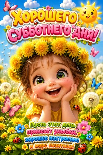 Открытка Хорошего субботнего дня