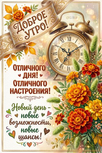 Открытка Доброе утро