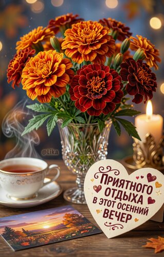Открытка Добрый вечер