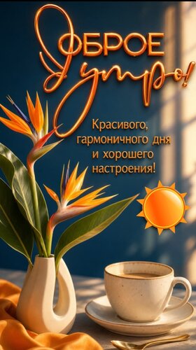 Открытка Доброе утро