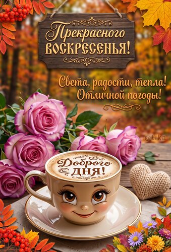 Открытка Прекрасного воскресенья