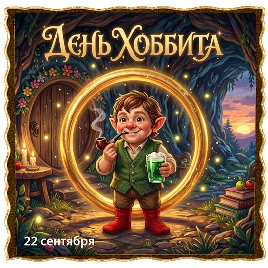 Открытка День хоббита 1