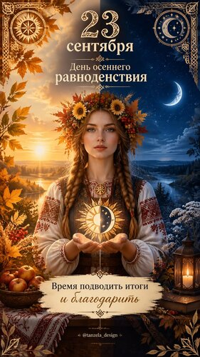 Открытка День осеннего равноденствия