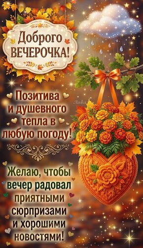 Открытка Добрый вечер!