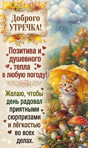 Открытка Доброго утречка