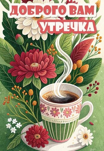 Открытка Доброго утречка вам