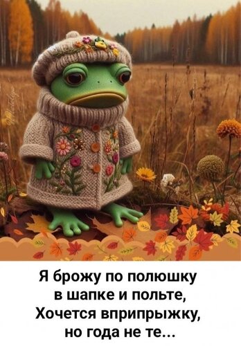 Открытка Я брожу по полюшку