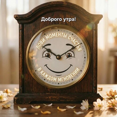Открытка Доброго утра! Лови моменты счастья в каждом мгновении