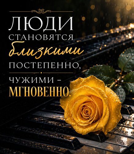 Открытка Близкие и чужие люди