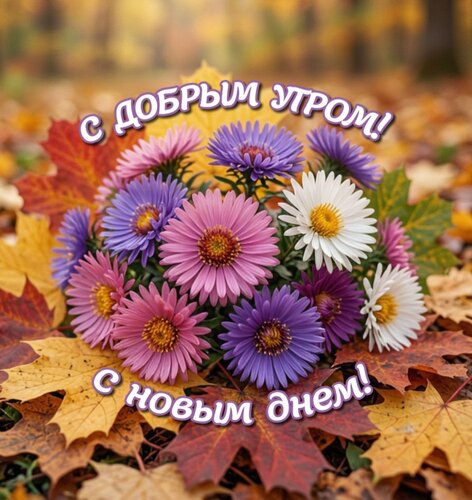 Открытка С добрым утром! С новым днем!