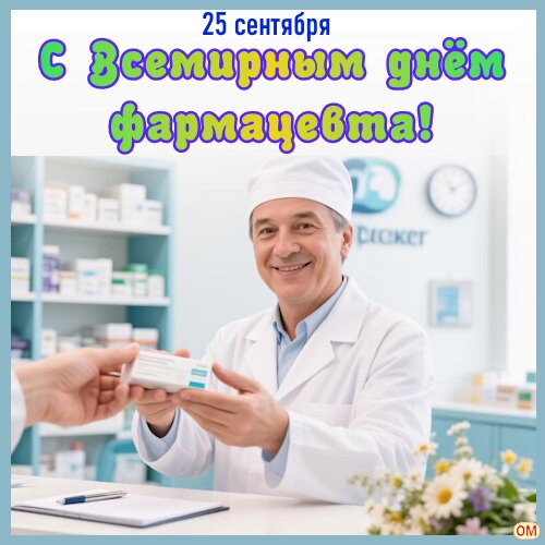 Открытка Всемирный день фармацевта 1