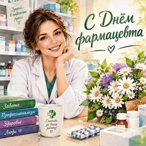 Анимированная открытка С днём фармацевта