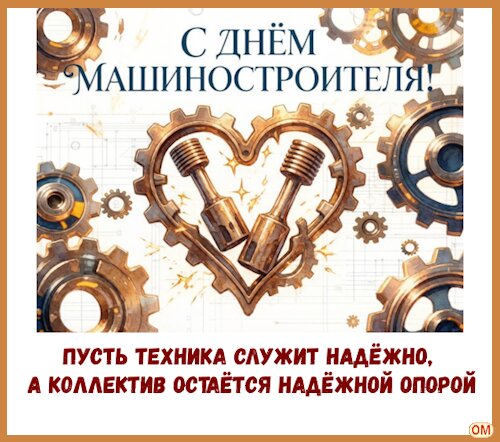 Открытка День машиностроителя 1