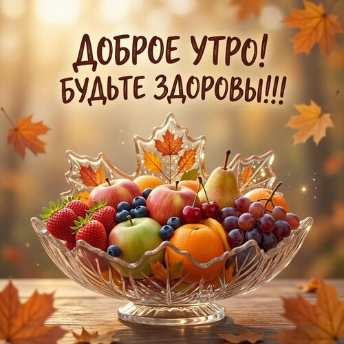 Открытка Доброе утро! Будьте здоровы!!!