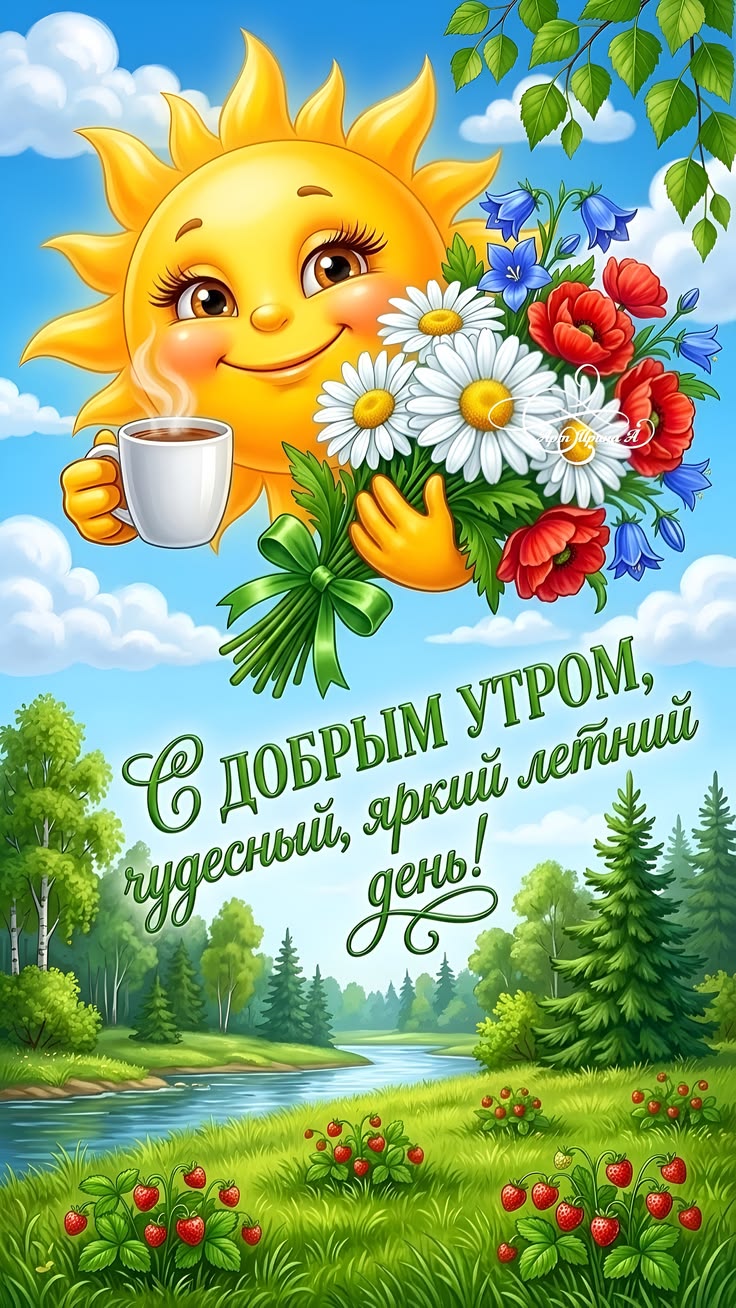 Открытка С добрым утром