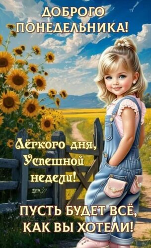 Открытка Доброго понедельника