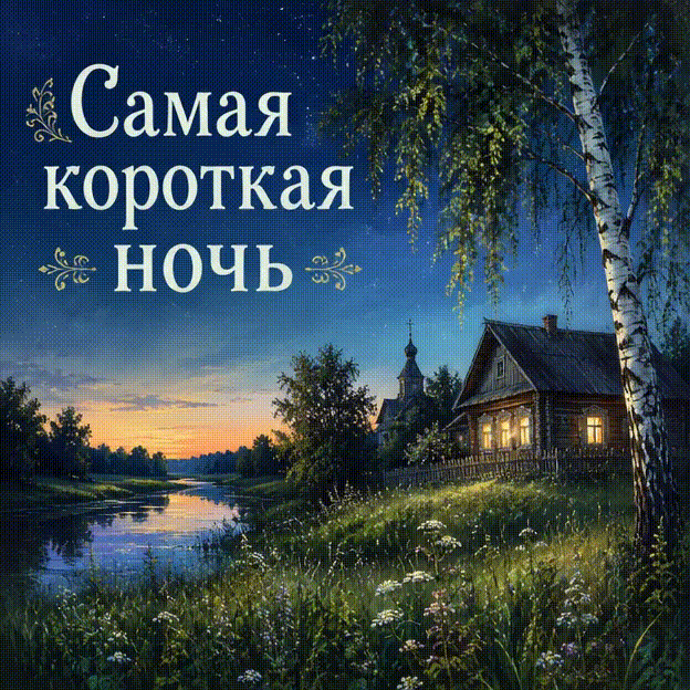 Анимированная открытка Самая короткая ночь