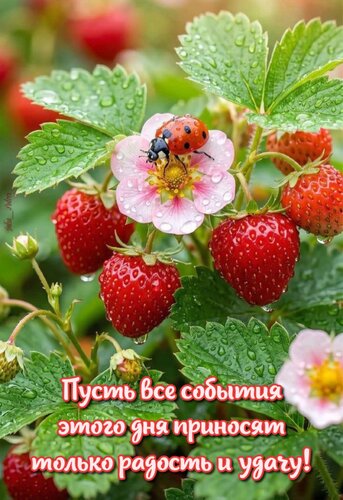Открытка Пусть все события этого дня приросят только радость и удачу!