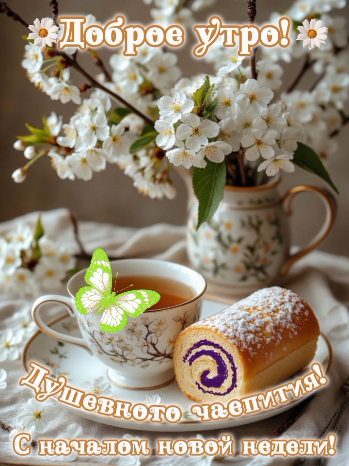 Открытка С началом новой недели!