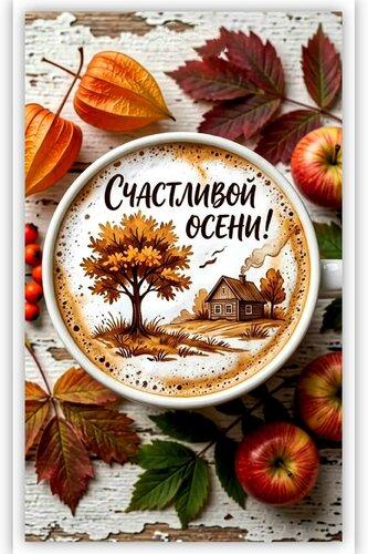 Открытка Счастливой осени