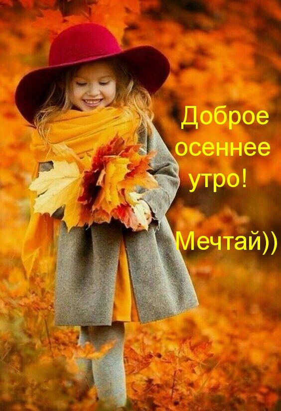 Открытка доброе осеннее утро