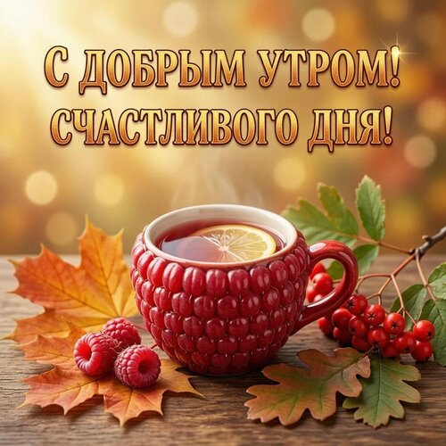 Открытка С добрым утром! Счастливого дня!