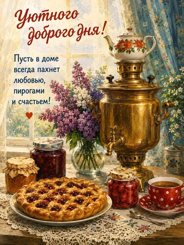 Открытка Уютного доброго дня