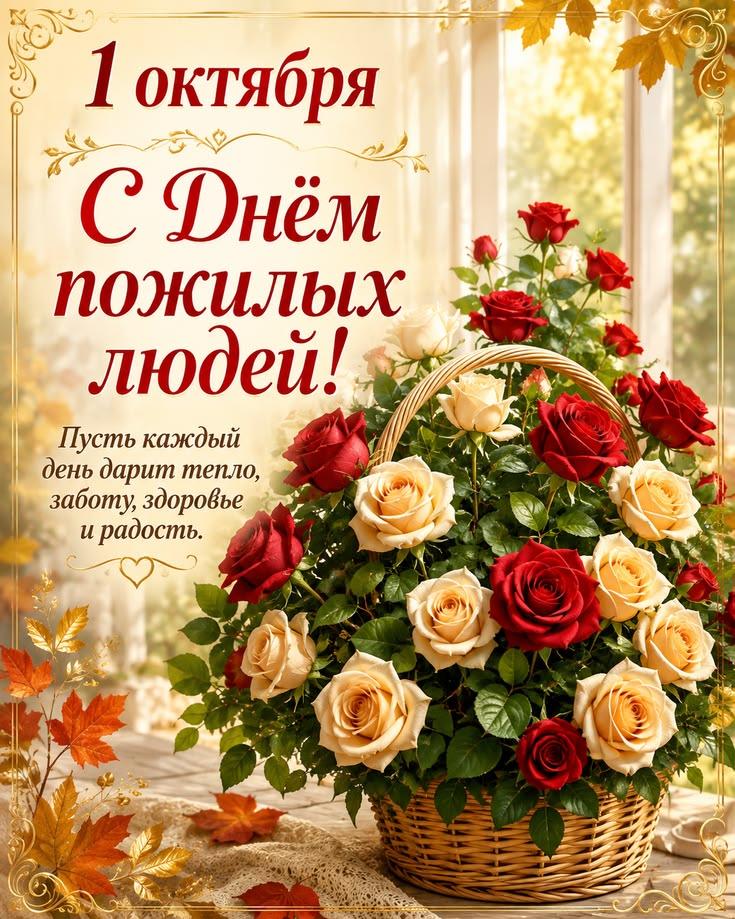 Открытка С днём пожилых людей