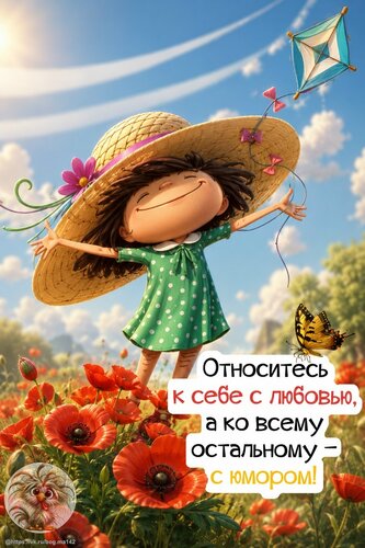 Открытка Относитесь к себе с любовью