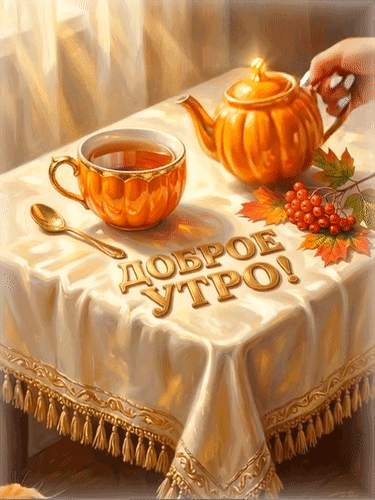 Анимированная открытка Доброе утро!