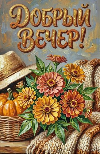 Открытка ДОБРЫЙ ВЕЧЕР!