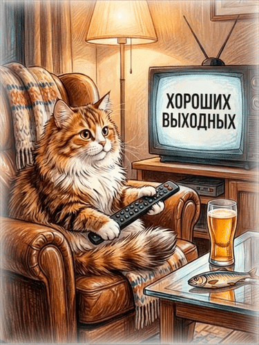 Анимированная открытка Хороших выходных