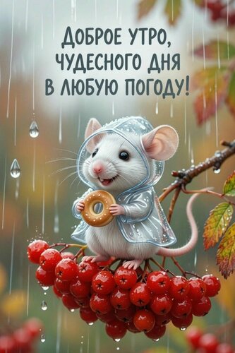 Открытка Доброе утро в любую погоду