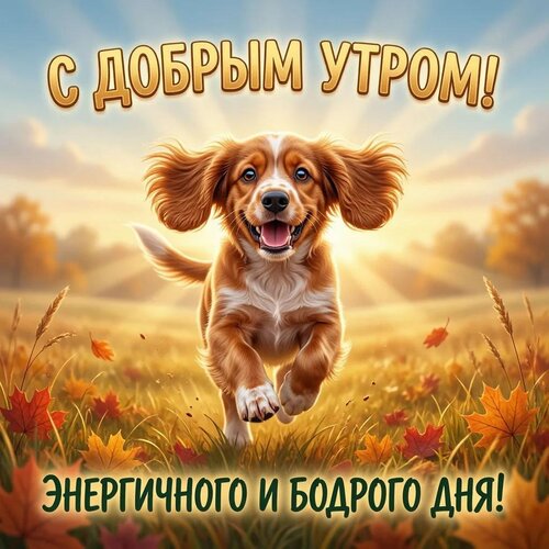 Открытка С добрым утром! Энергичного и бодрого дня!