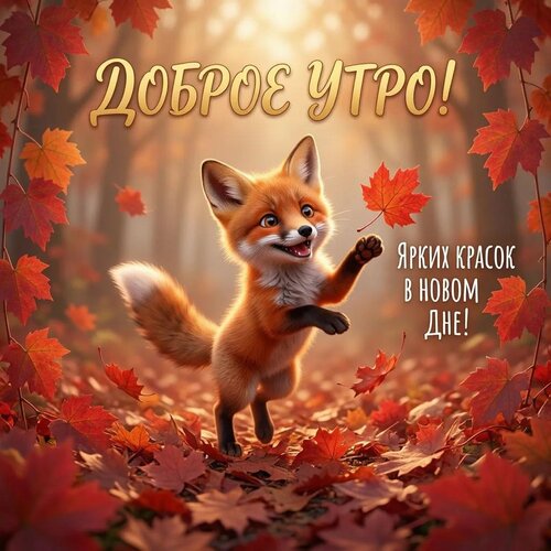 Открытка Доброе утро! Ярких красок в новом дне!