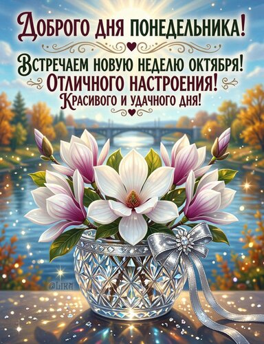 Открытка Доброго дня понедельника