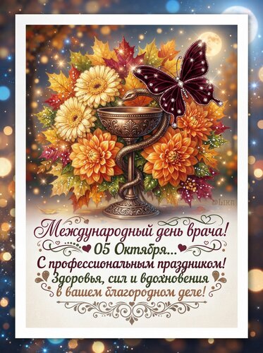 Открытка Международный день врача 05 октября