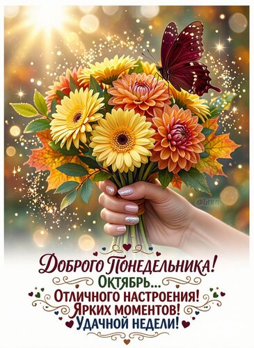 Открытка Доброго понедельника