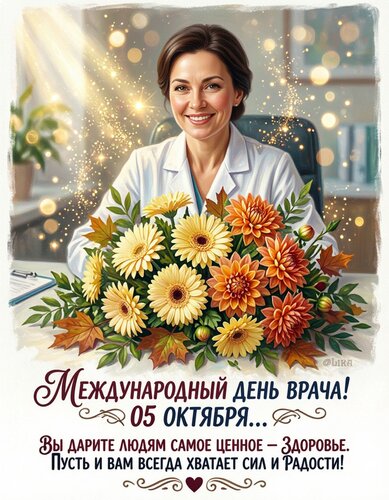 Открытка Международный день врача 05 октября
