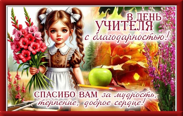 Открытка С Днем учителя!