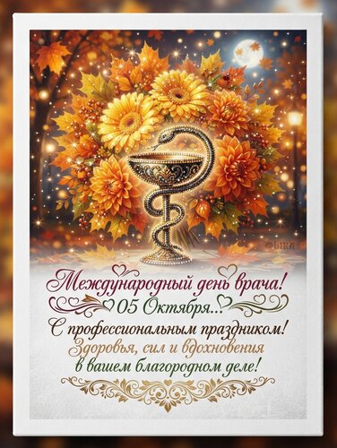 Открытка Международный день врача 05 октября