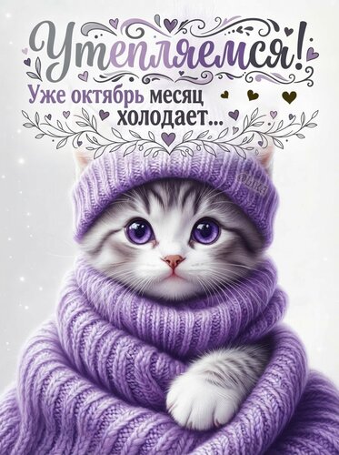 Открытка Утепляемся