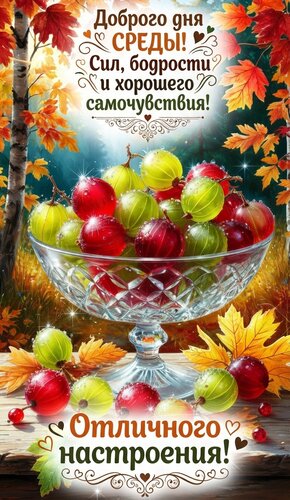 Открытка Доброго дня среды