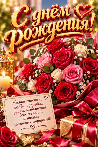 Открытка С днём рождения