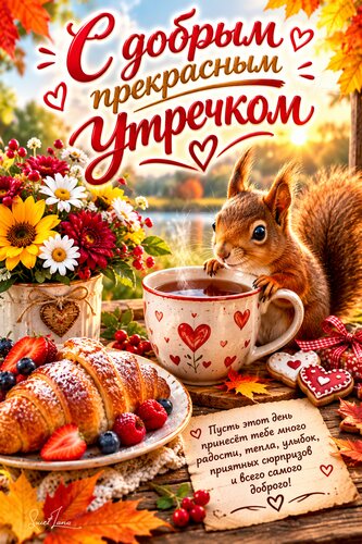 Открытка Доброе утро